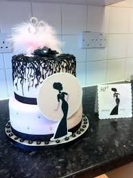 Black And White Birthday Cakes For Her Pin On 30 Birthday