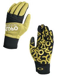 oakley factory park citrus yellow snow gloves