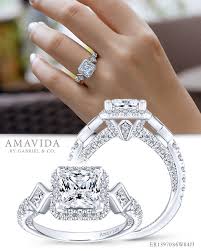 18k White Gold Princess Halo Diamond Engagement Ring Vintage Engagement Rings Camo Wedding Rings Beautiful Engagement Rings