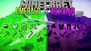 This is my first blog. Emerald Obsidian Mod Minecraft Mods 1 10 2 If You Want Obsidian And Emerald Tools And Armor You Are On The Rig Minecraft Minecraft Mods Minecraft Houses