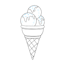 1.draw a layer of ice cream, like a jellyfish. How To Draw A Ice Cream Cone Novocom Top