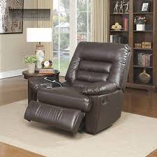 Dark Brown Recliner Massager Cup Holder Usb Charging Port Memory Foam Lazy Boy Chair Reclining Seat Brown Recliner Recliner Chair