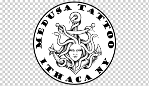 Gray wolf illustration, gray wolf art in motion tattoo studio tattoo artist drawing, sketch animal wolf, mammal, painted png. Medusa Tattoo Studio Greek Mythology Gorgon Serifos The Design Is Exquisite Miscellaneous White Logo Png Klipartz