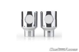 Customacces Handlebar Risers 1 Inch Rise Chrome Harley Davidson Pyramid Plastics