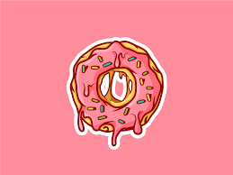 Dripping Donut Donut Drawing Donut Art Donut Logo