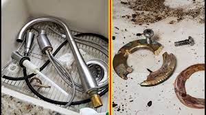 The easy way to access a corroded basin/ faucet fixing nut for removal. How To Remove Stuck Faucet Nut Under Sink Kak Udalit Zastryavshuyu Gajku Krana Pod Rakovinoj Youtube