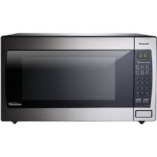 Check if the microwave tube lights up. Panasonic 2 2 Cu Ft Countertop Microwave Oven 1250w Inverter Power Genius Cooking Sensor And Turbo Defrost Stainless Steel Front Nn T945sf Walmart Com Walmart Com
