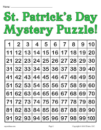 Heart with arrow red and pink heart mouse holding a heart mustache heart the word. Printable St Patrick S Day Place Value Mystery Picture Supplyme