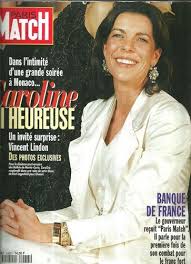 Coverage of magazine of press. Paris Match N 2433 Caroline De Monaco Vincent Lindon 1996 Princess Caroline Of Monaco Princess Caroline Caroline Of Monaco