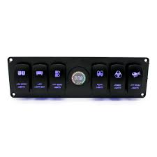 For example, a good switch box control panel will allow you to adjust the speed, brightness, and patterns that are displayed by the lights on. 12v Car Rocker Switch Blue Led Light Switches Panel With Digital Voltmeter 5v 15v Rv Yacht Marine Boat Bus Truck Accessory Switch Panel Car Rocker Switchescar Switch Panel Aliexpress