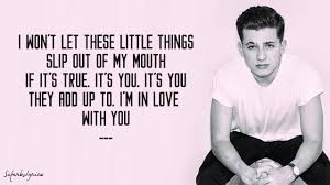Misheard lyrics (also known as mondegreens) are instances of when a song lyric can't be understood, and the mind substitues a new word for you. Charlie Puth Little Things Lyrics Youtube