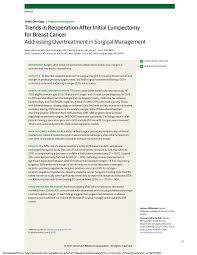 The type of surgery you have depends mainly on the size and location of the tumour. Http Www Uphs Upenn Edu Surgery Education Peblr March June 2017 Reoperation Lumpectomy Breast Ca Jamaonc2017 Pdf
