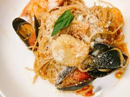 They are wonderful tossed with pasta and take less than a. Seafood Angel Hair Pasta Babes Xo Houston Lifestyle Blog