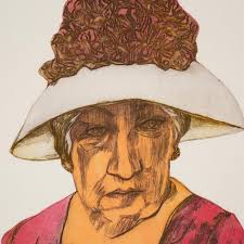 Ruth Leaf, Dowager, Embossed Screenprint, Etching, Artist Proof Signed For  Sale at 1stDibs