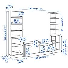 Havsta Tv Storage Combination White 111x18 1 2x83 1 2 Ikea Tv Storage Wall Shelving Units Tv Bench