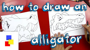 How To Draw An Alligator Art For Kids Hub Art For Kids Hub Alligators Art Art For Kids