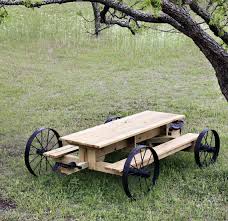 Picnic Table Plans How To Build A Picnic Table Outdoor Furniture Plans Wagon Wheel Table Rustic Outdoor Furniture Wagon Wheels Rustic Table Picnic Table Plans Build A Picnic Table Picnic Table