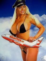 Please fly a little higher. Hooters Airline Clock Girl Pin Up Sexy Busty Stewardess 21615381