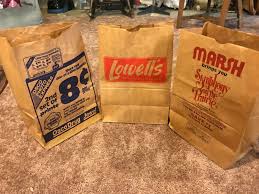 3 Bloomington Indiana Store Paper Bags 70's to 90's Osco Drug, Lowell's,  Marsh