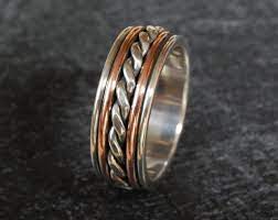 Majestic Silver Copper Men S Wedding Ring Etsy Rings Mens Wedding Bands Mens Wedding Rings Rings For Men