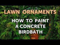 After your concrete bird bath has fully dried, you'll be ready to apply your sealer. How To Paint A Concrete Birdbath Youtube