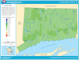 Map Of Connecticut Lakes Streams And Rivers
