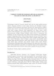Pdf Tarikat Syeikh Muhammad Arsyad Al Banjari Telaah Atas Kitab Kanz Al Ma Rifah