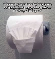 Toilet Paper Origami Funny Pranks For Kids Toilet Paper Funny Pictures With Captions