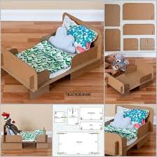 Well, here are our insider doll photograph. Diy Doll Bed From Carton Box