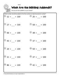 We did not find results for: Missing Addends Addition To 100 2 Worksheets