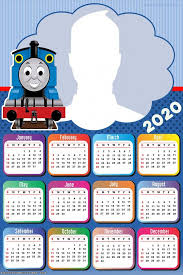 Cgi animated escapades of the famous little blue engine and his friends on the island of sodor, based on the characters created by rev w awdry. Thomas And Friends Calendar 2020 Photo Frame Collage