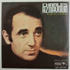 Charles Aznavour Au Nom De La Jeunesse Single 7" España 1968