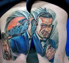 Sean connery has two tattoos on his body, including a heart with a dagger through it saying scotland forever and a bird with a scroll in its mouth which says mum and dad. Cecil Porter Studios Custom Tattoos And Illustration Realistic Tattoos Page 5