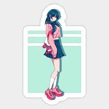 Roller skating requires focus, balance, strength and coordination making it an efficient exercise on both your mind and body. Stylish Anime Girl With Roller Skates Anime Girls Sticker Teepublic Au