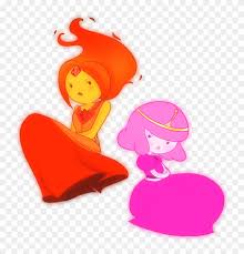 Adventure time coloring pages flame princess with fire. Fp And Young Pb Adventure Time Princess Bubblegum And Flame Princess Hd Png Download 800x800 717206 Pngfind