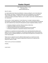 Use a professional letter template and a formal, readable font. Professional Human Resources Cover Letter Examples Livecareer