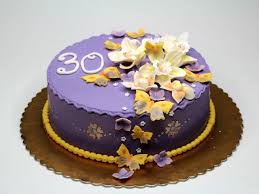 Purple 30th Birthday Cake Ideas For Her Pin On Birthday Cake Designs