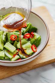 Chinese Cucumber Salad Smashed Cucumber Salad A Beautiful Plate Recipe Smashed Cucumber Salad Vegetarian Recipes Healthy Cucumber Salad
