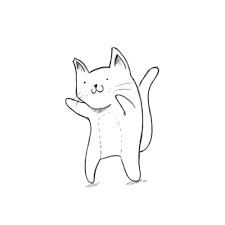 Hoppip Dancing Cat Art Pretty Drawings