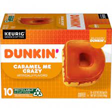 Maybe you would like to learn more about one of these? Dunkin Caramel Me Crazy Artificially Flavored Coffee K Cup Pods 10 Count