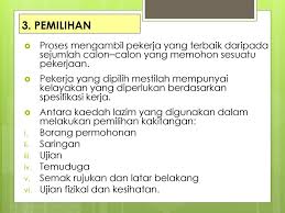 Proses pengambilan dan pemilihan pekerja dalam organisasi. Video Ppt Download