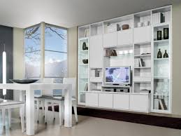 Storage cabinets for your dining room. Modular System For Living Room And Dining Room With Tv Stand Idfdesign