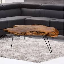 Pin On Modern Wood Slab Coffee Table