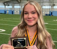 Last Thursday our Freshmen boys won the River Valley Conference Meet. The  girls were runner up. Jaclyn Evans won high point for the girls and Ethan  Dunn won high point for the