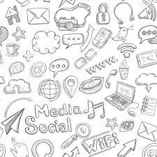 Download Free Social Seamless Doodle Svg Dxf Eps Png Cut File Icon Download