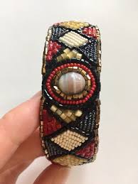 Bradley Designer Beaded Gemstone Bracelet w/ Southwes…