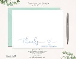 Thank You Cards Personalized Thank You Cards Pack Set Etsy Personalized Thank You Cards Custom Thank You Cards Thank You Cards