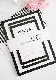 Modern Wedding Invitations In Black And White In 2020 Striped Wedding Invitations Black And White Wedding Invitations Black Wedding Invitations