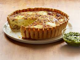 Chorizo And Goat Cheese Quiche Recipe Goat Cheese Quiche Food Network Recipes Quiche Recipes