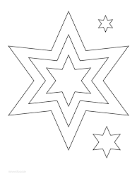 Molde de estrella para repartir. Sternvorlage